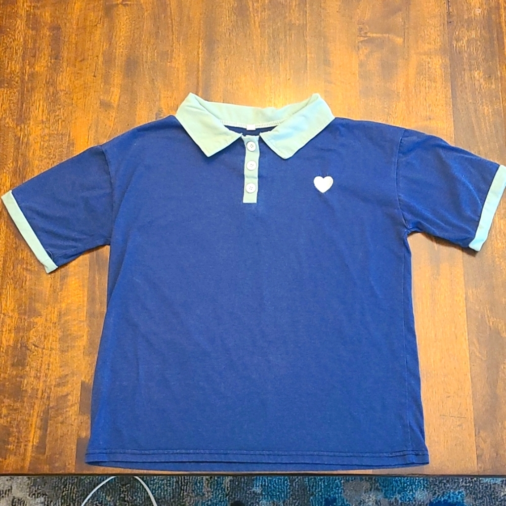 Yesstyle heart polo- size m (Asian size may run small)